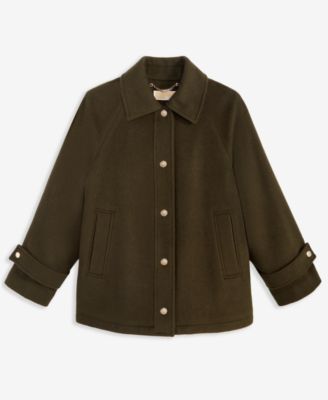 Women's Collared Button-Front Coat, Exclusively at Macy's