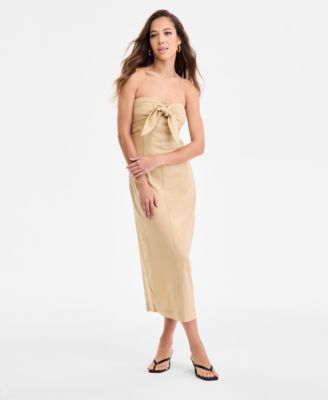 Bar III - Women's Tie-Front Midi Dress, Exclusively at Macy's