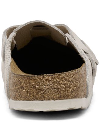 Women's Boston Soft Footbed Suede Leather Clogs from Finish Line