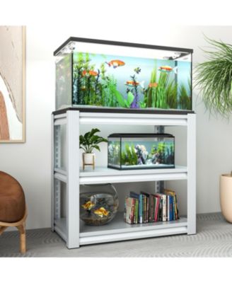 3-Tier, Adjustable, Metal Aquarium Stand