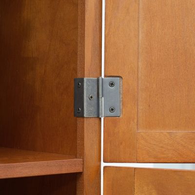 72" Storage Cabinet with Doors & Shelves, Oak(75 characters)