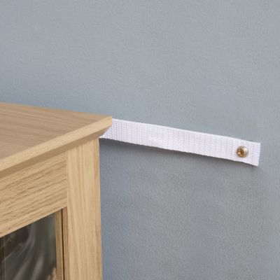 Lighted Glass Curio Cabinet with Shelves