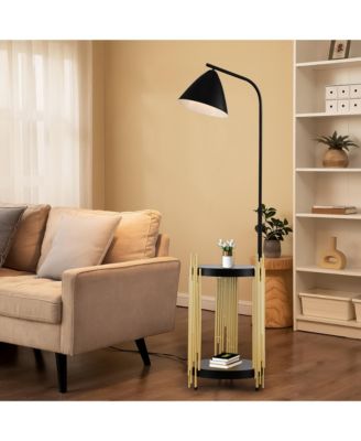 Streamdale Matte Gold Floor Lamp for Living Room, Office, Reading