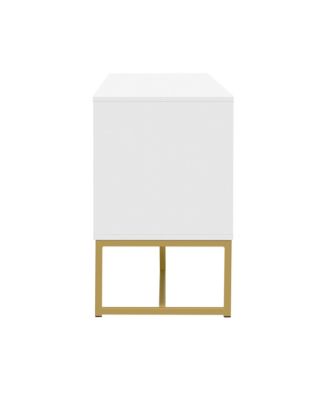 Streamdale Modern TV Stand for TVs up to 70", with Drawer, Cabinets, Metal Legs, and Safety Features