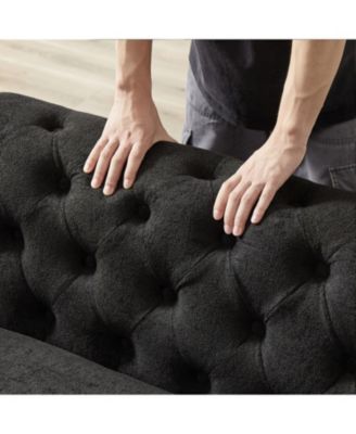 Modern Chenille 3-Piece U-Sofa with Chaise Longue