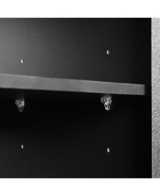 Cream Sideboard with 4 Fluted Doors and 5 Wood Legs