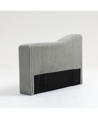 Gray Modular Sofa Arm/Back Module