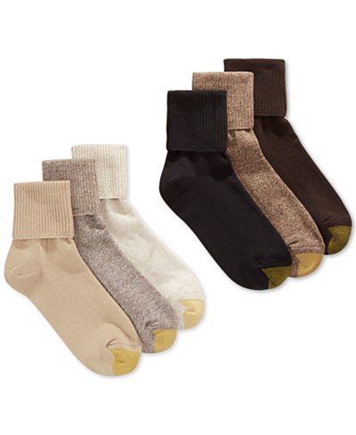 Gold Toe Womens Lola Ribbed Short Crew Socks, 6-pairs, Nep Rib Chambray  Assorted, Medium : : Clothing, Shoes & Accessories