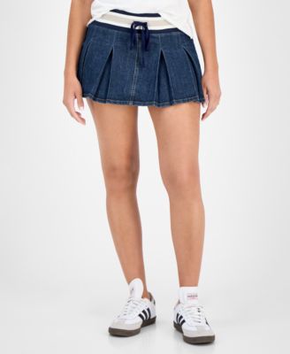 Juniors' Varsity Pleated Drawstring  Skirt