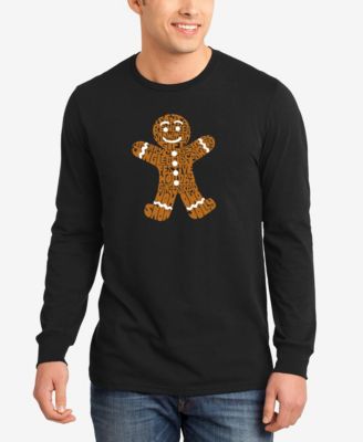 LA Pop Art - Gingerbread - Men's Word Art Long Sleeve T-Shirt
