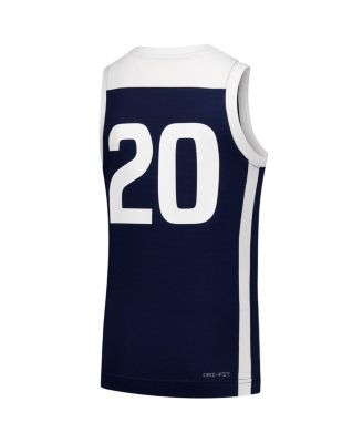 Big Boys and Girls 20 Navy Butler Bulldogs Replica Basketball Jersey