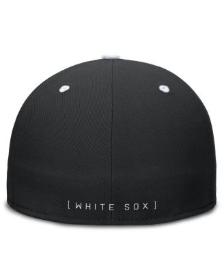 Men's Black/White Chicago White Sox True Primetime Two-Tone Performance Fitted Hat