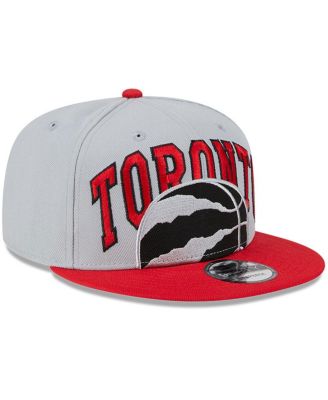 Men's Gray/Red Toronto Raptors Tip-Off Two-Tone 9FIFTY Snapback Hat