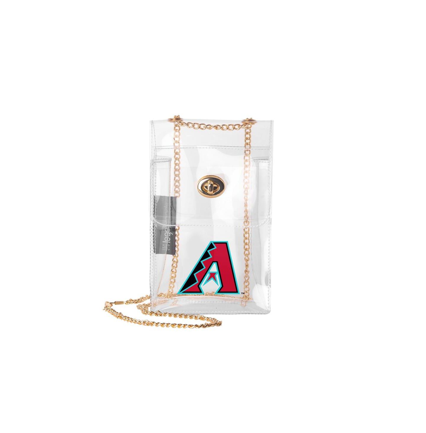 Женская сумка Logo Brands Arizona Diamondbacks Clear Essential Crossbody Purse — фото 1
