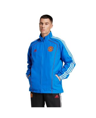 adidas - Men's&nbsp; Blue Manchester United Urban Purist AEROREADY Full-Zip Track Jacket