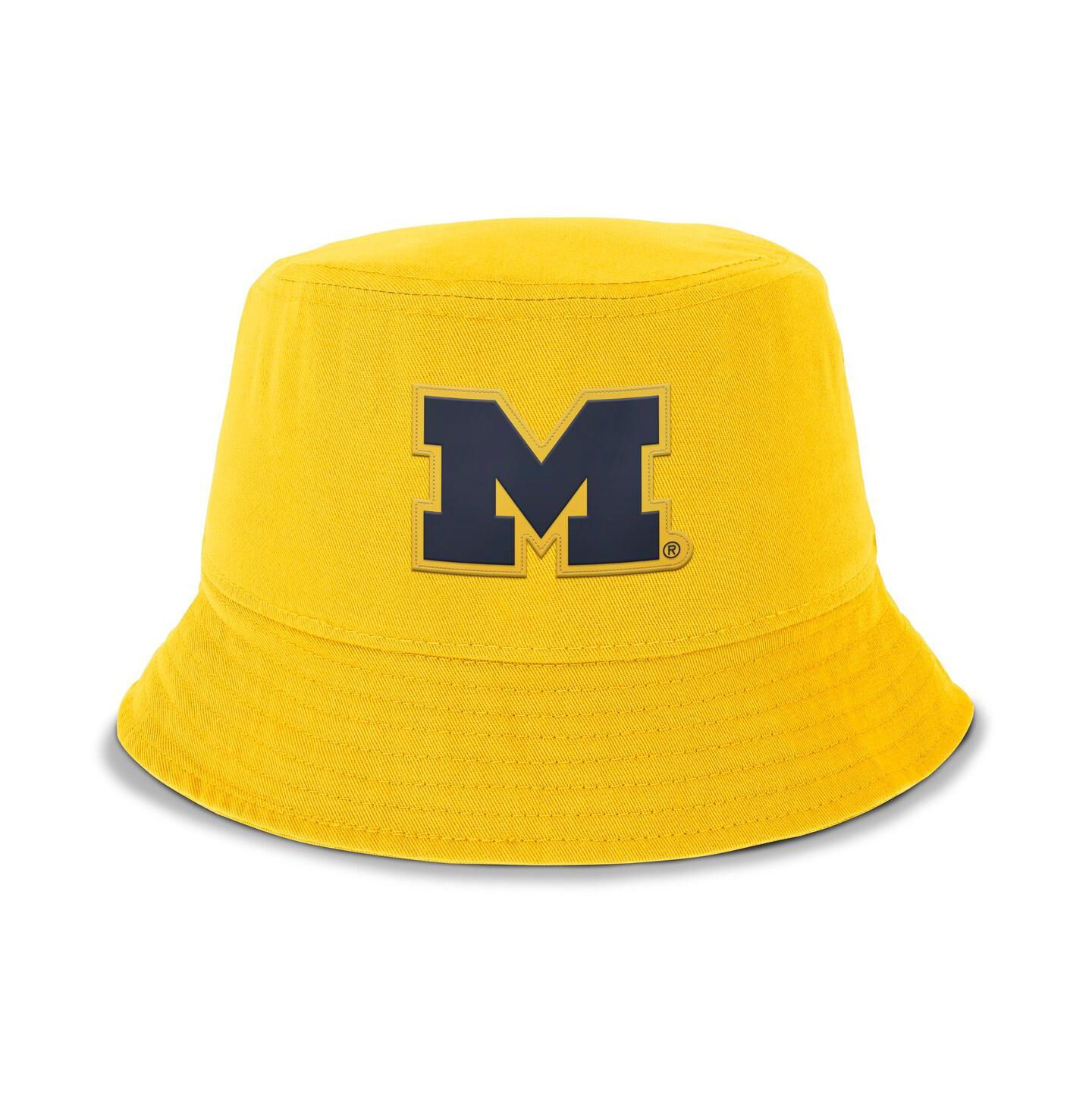 Мужская панама Jordan Maize Michigan Wolverines Apex Bucket Hat — фото 3