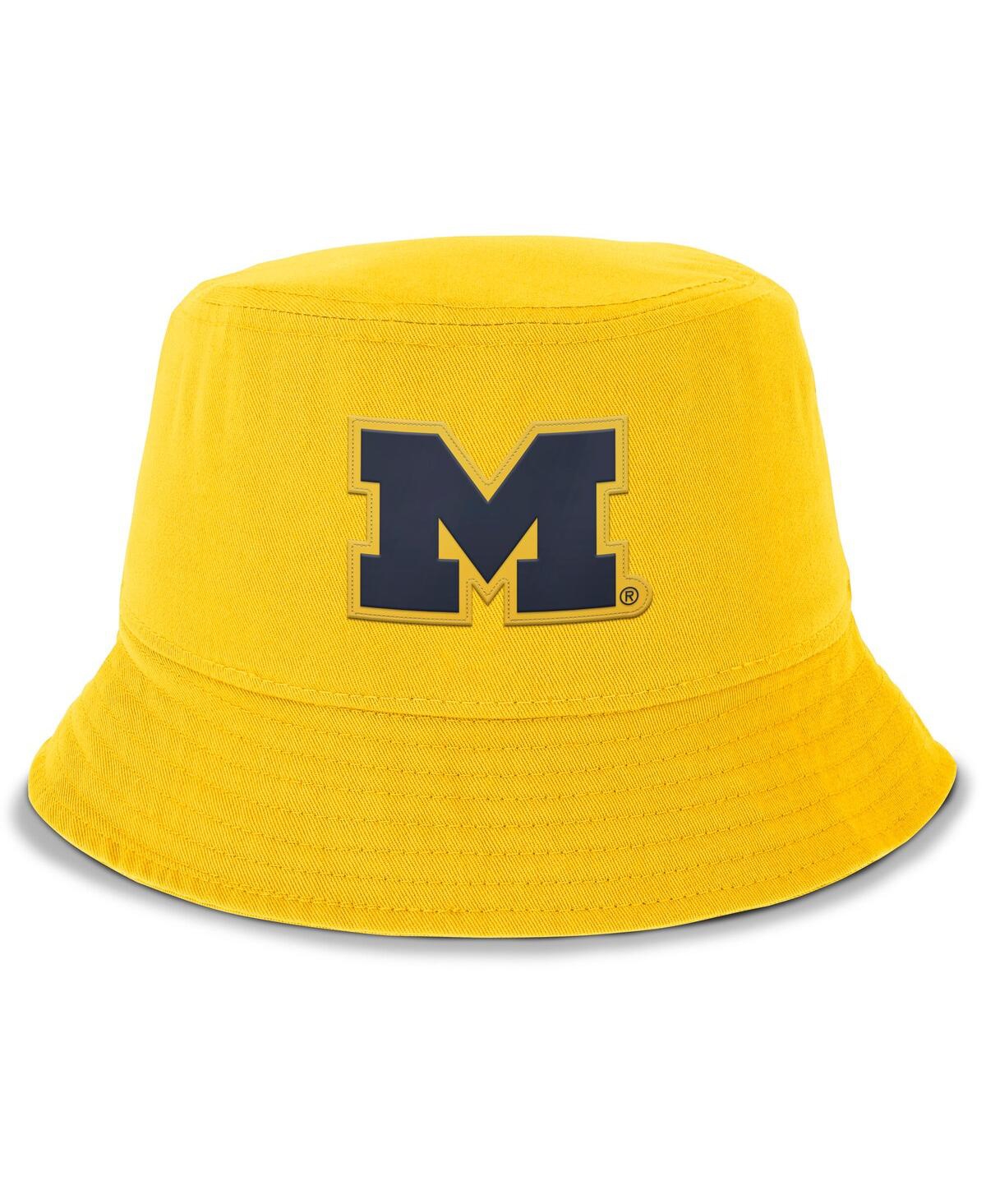JORDAN MEN'S MAIZE MICHIGAN WOLVERINES APEX BUCKET HAT 