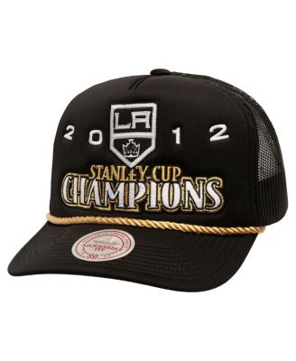 Mitchell & Ness - Men's Black Los Angeles Kings SOUL Collection Golden Stanley Cup Champions Trucker Adjustable Hat
