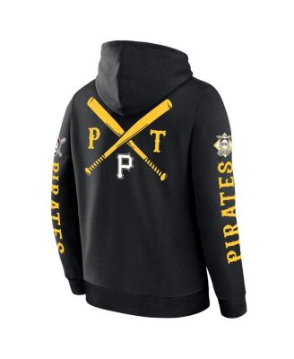 Men's Black Pittsburgh Pirates Big City Legacy Fleece Pullover Hoodie