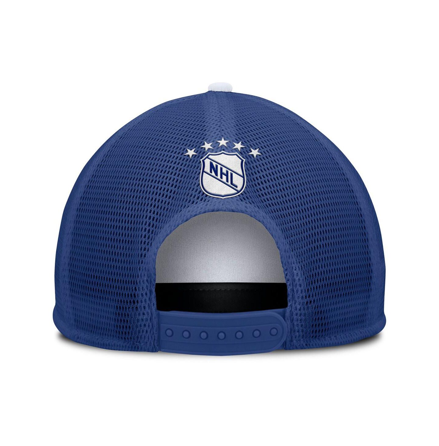 Мужская кепка Fanatics White/Blue Toronto Maple Leaf's Decades Collection Foam Front Snapback Hat — фото 4