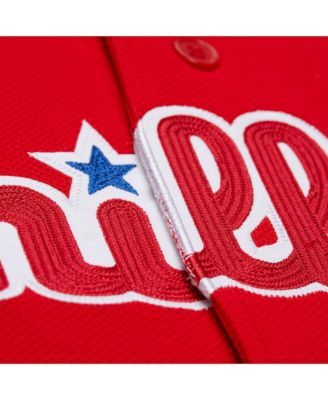 Men's Ryan Howard Red Philadelphia Phillies Cooperstown Collection Batting Practice Jersey