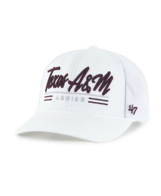 '47 Brand - Men's White Texas A&M Aggies Garner Rope Trucker Adjustable Hat