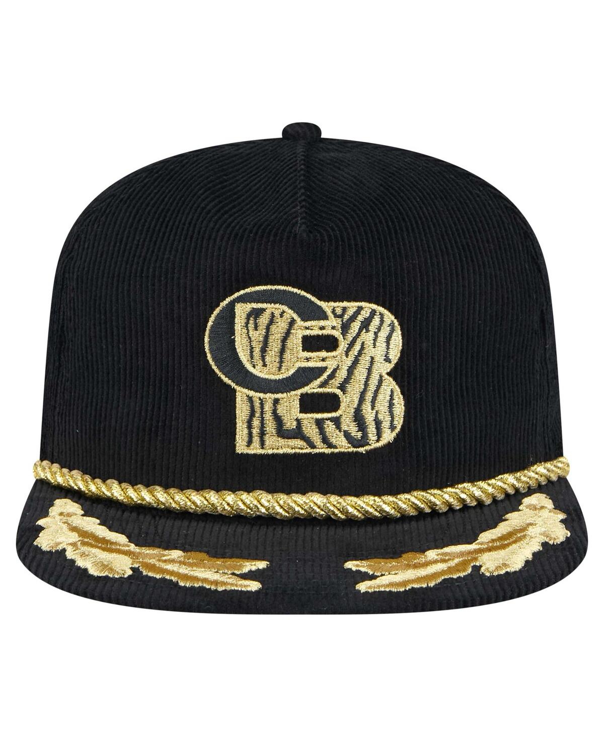 NEW ERA MEN'S BLACK CINCINNATI BENGALS CITY ORIGINALS CORDUROY SKIPPER GOLFER SNAPBACK HAT 