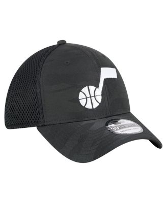 Men's Black Utah Jazz Subtle Camo 39THIRTY Flex Hat
