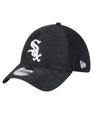 New Era - Men's Black Chicago White Sox Subtle Camo 39THIRTY Flex Hat