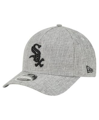 New Era - Men's Gray Chicago White Sox Cotton Weave M-Crown A-Frame 9FORTY Adjustable Hat