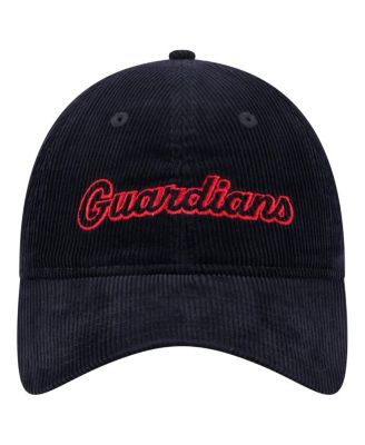 Women's Navy Cleveland Guardians Corduroy 9TWENTY Adjustable Hat