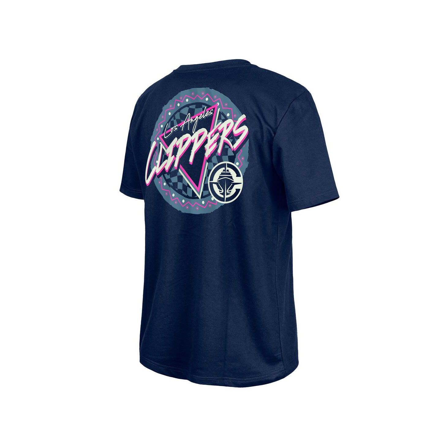 Мужская футболка New Era Navy LA Clippers Glow-in-the-Dark — фото 3