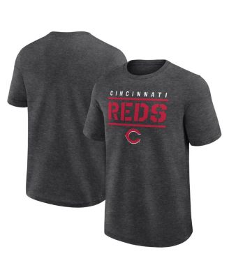 Fanatics - Men's Heather Charcoal Cincinnati Reds Top Notch T-Shirt