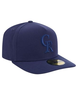 Men's Navy Colorado Rockies Color Pack A-Frame 59FIFTY Fitted Hat
