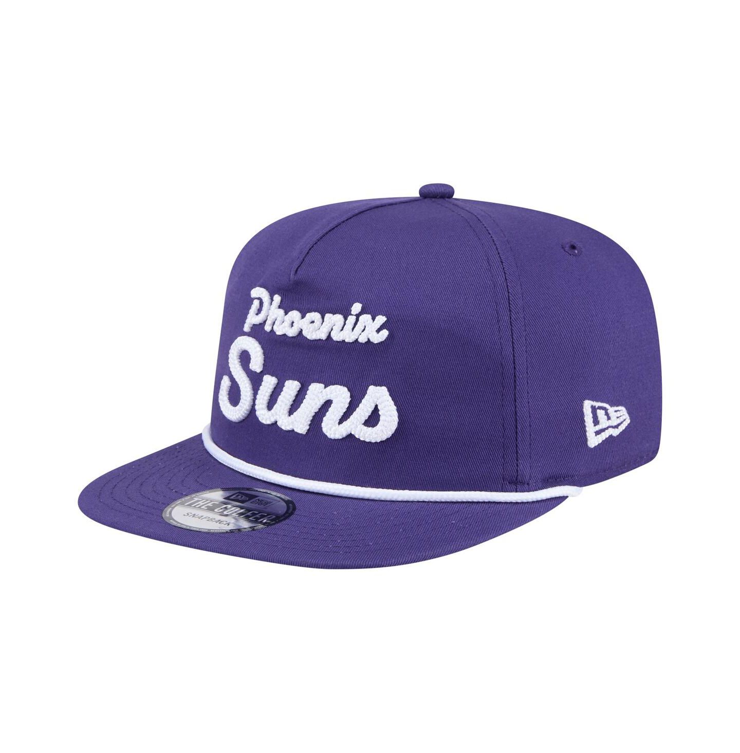 Мужская кепка New Era Purple Phoenix Suns Team Text Golfer Snapback Hat — фото 3
