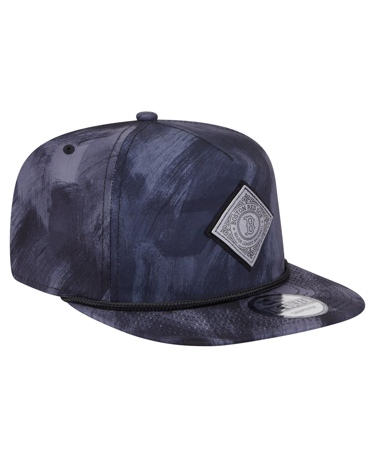 New Era Men's Navy Boston Red Sox Printed Golfer Snapback Hat