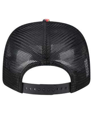 Men's Navy/Black Kansas City Chiefs Adventure Drinks Pattern 9SEVENTY Stretch Snap Hat