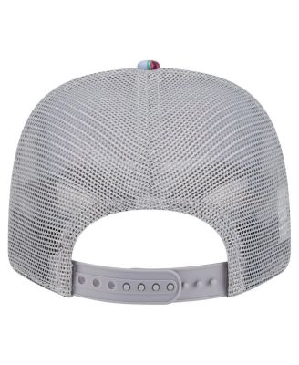 Men's Light Blue/Gray Cleveland Cavaliers Adventure Aloha Pattern 9SEVENTY Stretch-Snap Hat