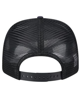 Men's Navy/Black Cincinnati Bengals Adventure Drinks Pattern 9SEVENTY Stretch Snap Hat