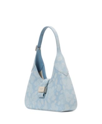 Nouveau Floral Denim Shoulder Bag