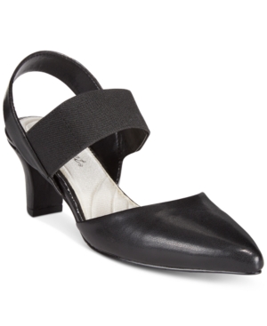 Easy Street Vibrant Kitten Heel Slingback Pumps Women's Shoes