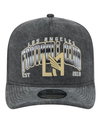 Men's Black LAFC Washed 9FIFTY A-Frame Adjustable Hat