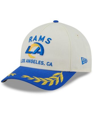 New Era - Men's Cream/Royal Los Angeles Rams 2025 NFL Draft 9FORTY A-Frame M-Crown Adjustable Hat