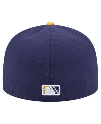 Men's Navy Brooklyn Cyclones Authentic Collection 59FIFTY Fitted Hat