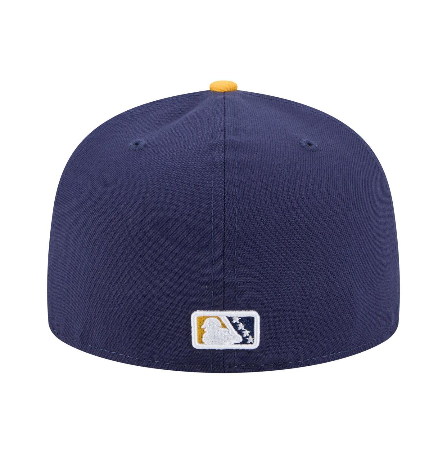Мужская кепка New Era Navy Brooklyn Cyclones Authentic Collection 59FIFTY Fitted Hat — фото 4