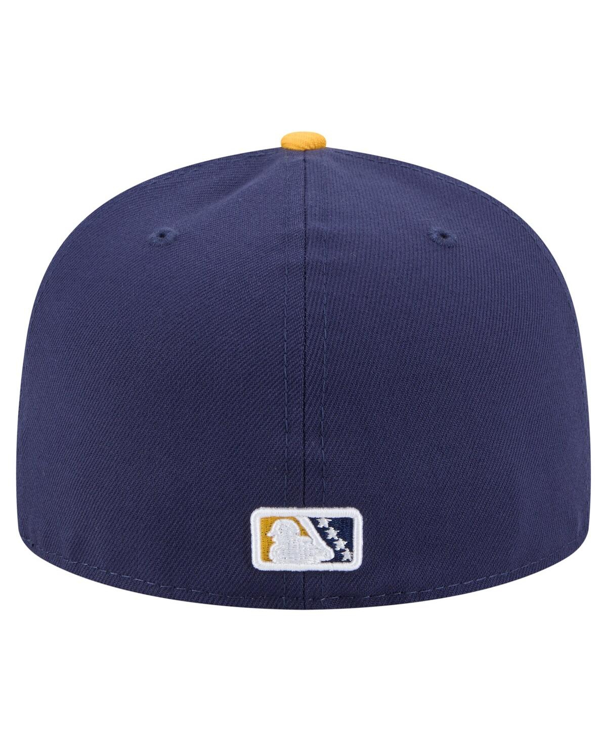 New Era Men's Navy Brooklyn Cyclones Authentic Collection 59fifty Fitted Hat