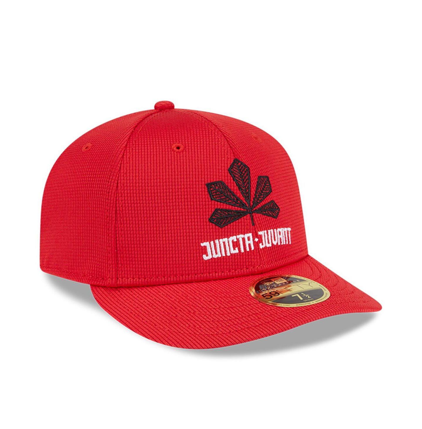 Мужская кепка New Era Red Cincinnati Reds City Connect Batting Practice Low Profile 59FIFTY Fitted Hat — фото 3
