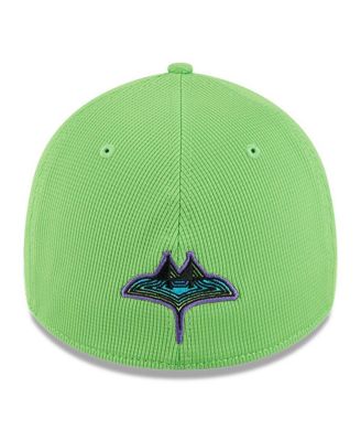 Men's Neon Green Tampa Bay Rays City Connect Batting Practice 39THIRTY Flex Hat