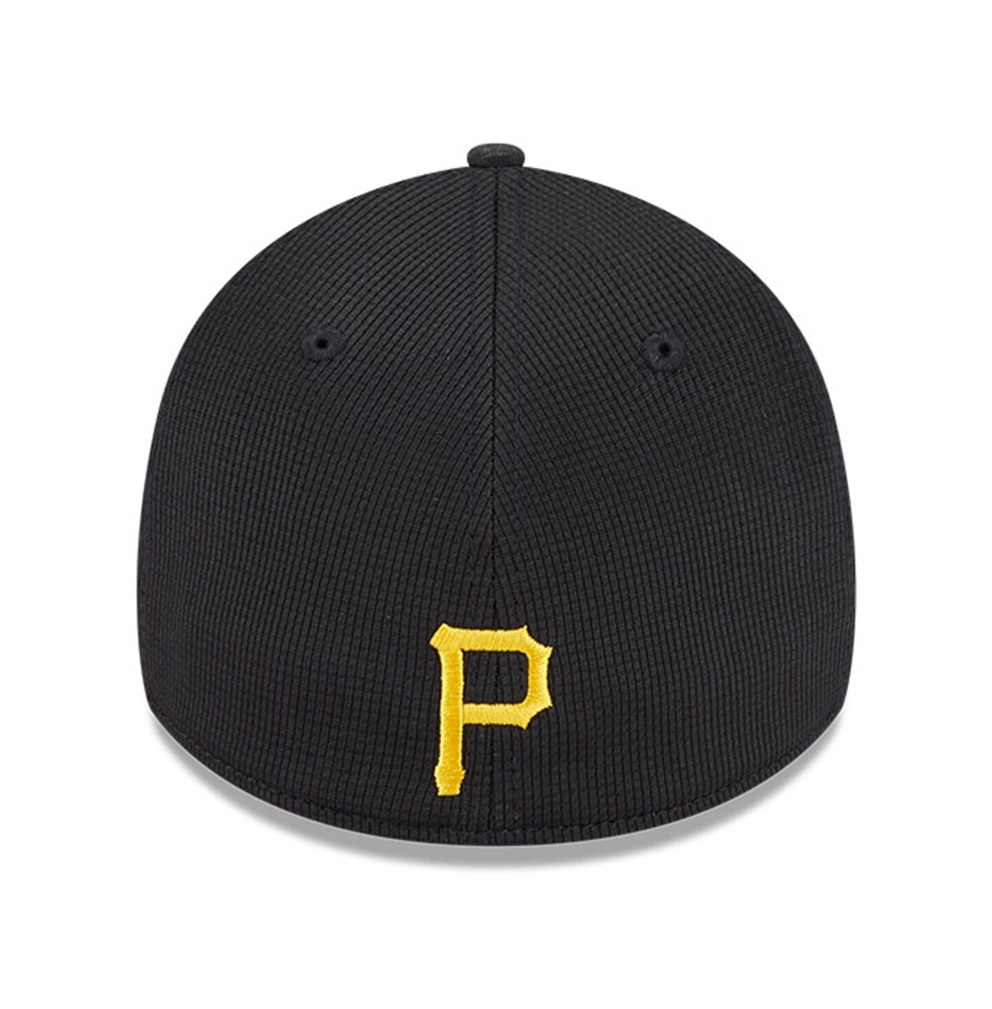 Мужская кепка New Era Black Pittsburgh Pirates City Connect Batting Practice 39THIRTY Flex Hat — фото 4
