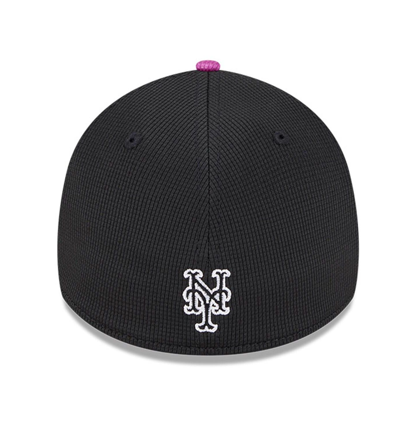 Мужская кепка New Era Charcoal/Purple New York Mets City Connect Batting Practice 39THIRTY Flex Hat — фото 4